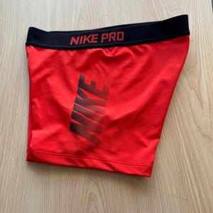Nike Red and Black Women’s Pro Training Shorts